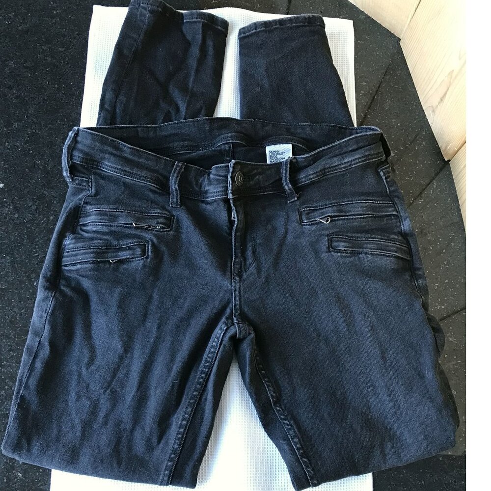 &Denim by H&M Skinny Low Waist Jeans Women's BLACK, Size 30/32